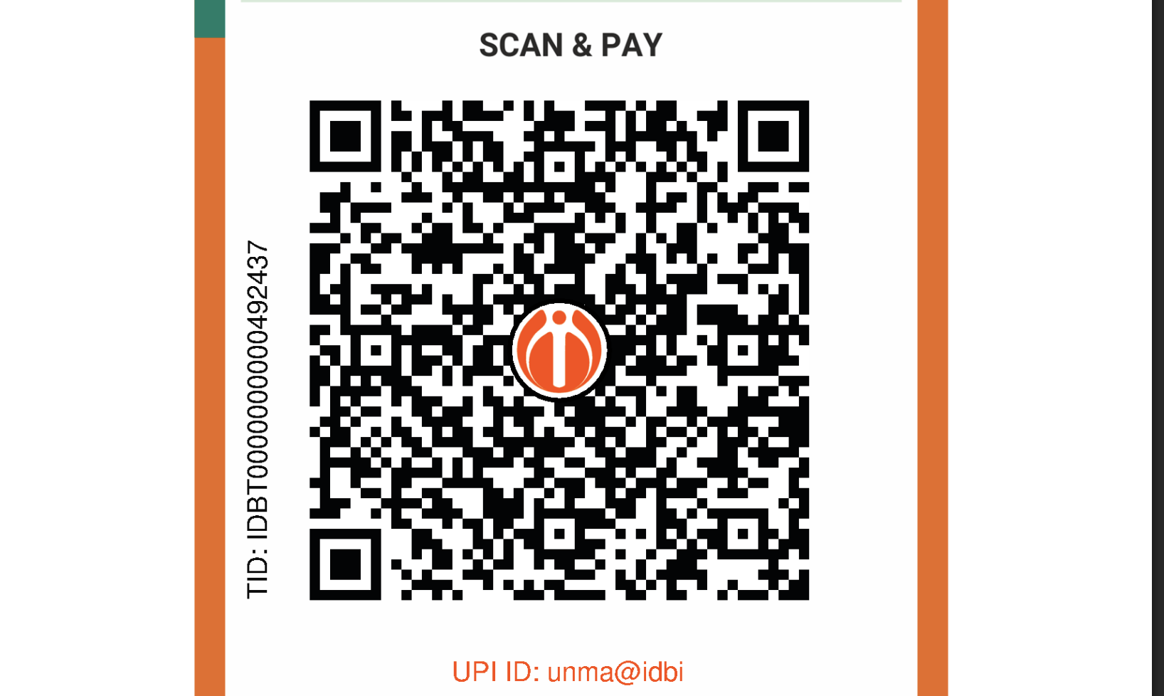 Idbi Qr Code unma
